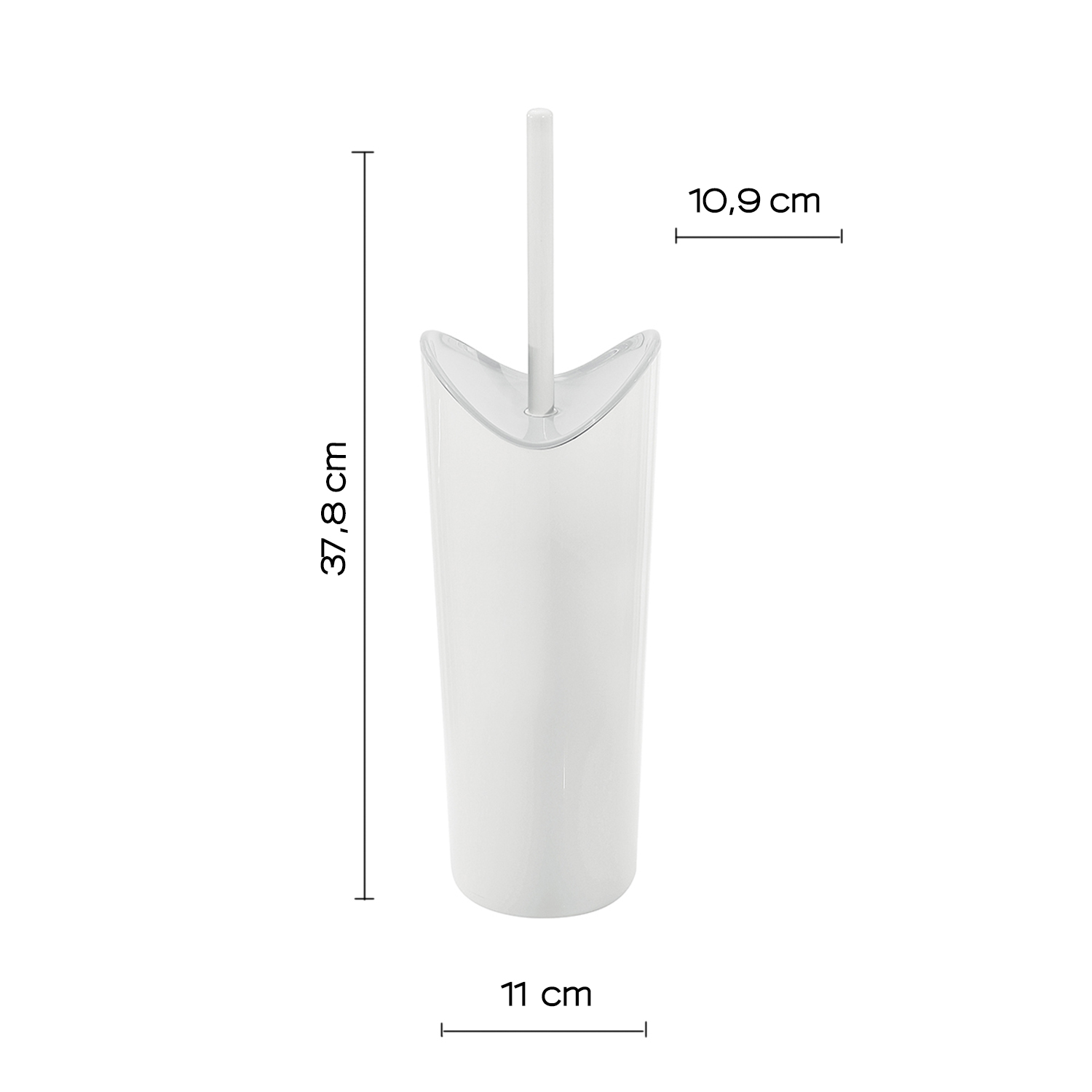 gedy-moby-porte-brosse-wc-blanc image 2