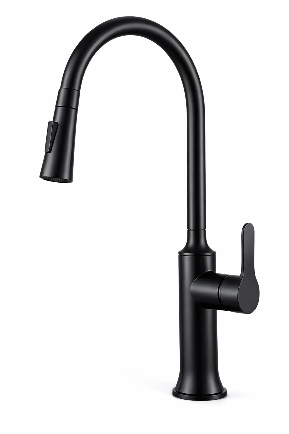 hudor-essential-k0625a-mitigeur-cuisine-noir-mat-douchette image 1