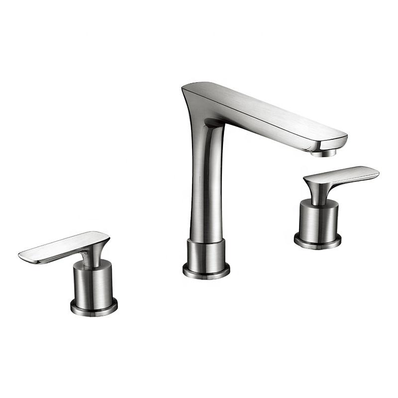 hudor-eas-b1121600-robinet-lavabo-nickel-bross-3-trous image 1