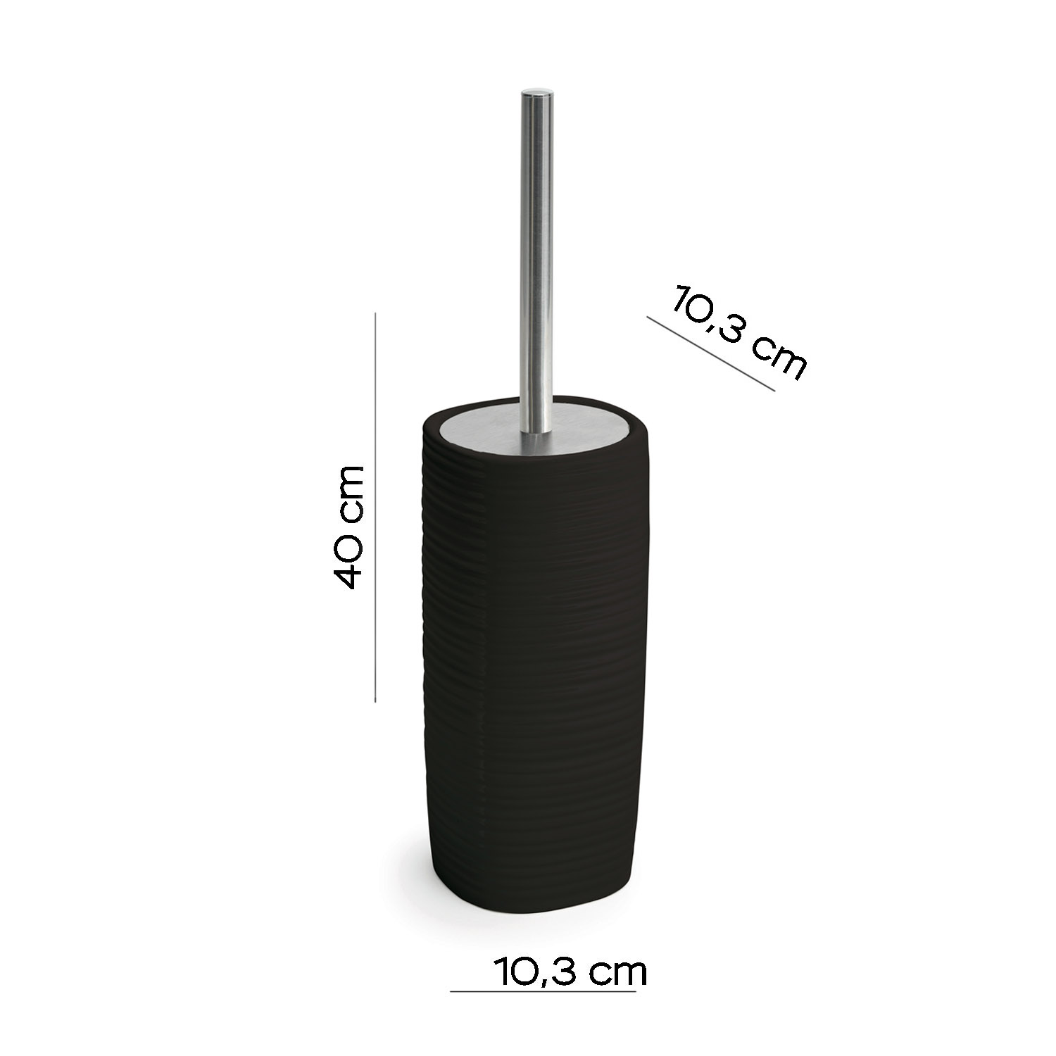 gedy-kelly-brosse-wc-porte-brosse-noir image 2