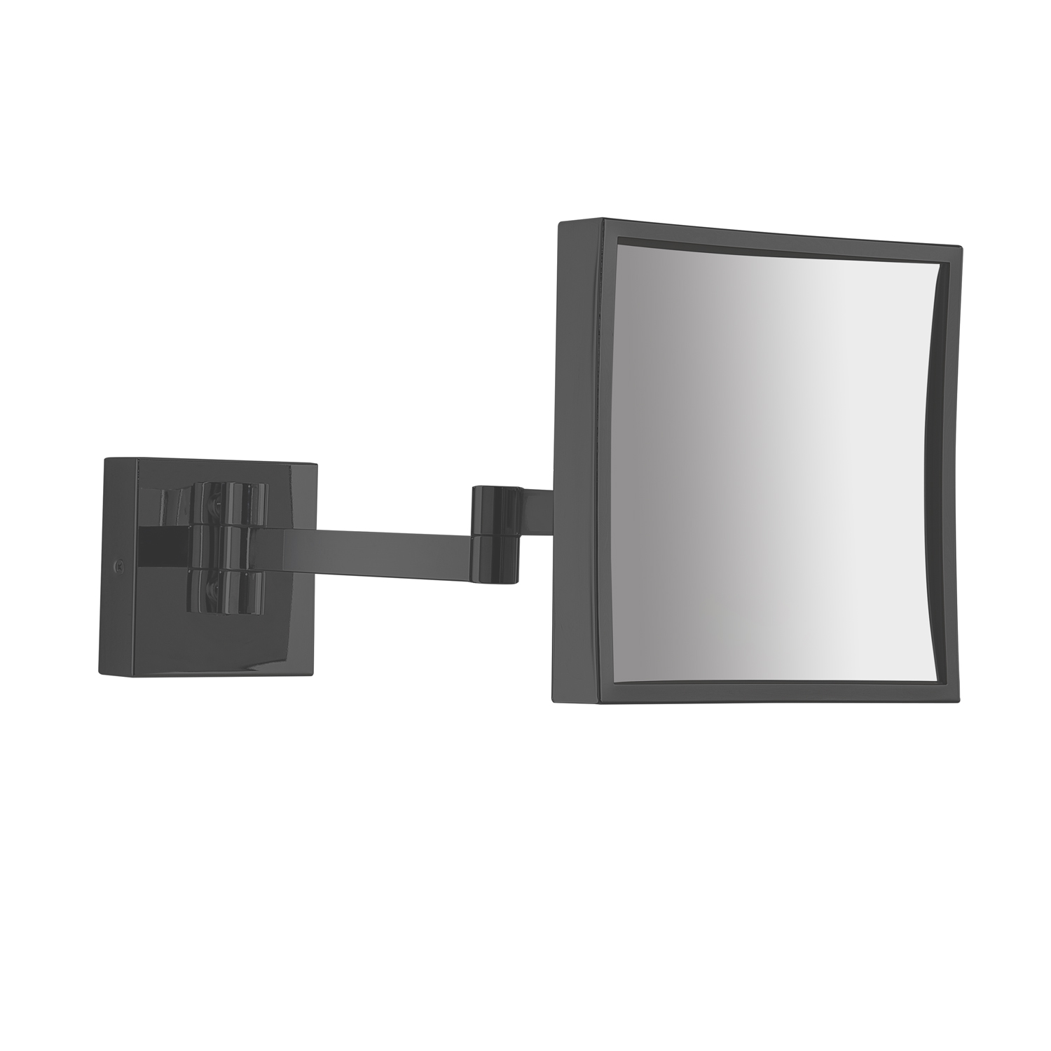 gedy-maya-miroir-grossissant-noir-mat-salle-de-bain image 1