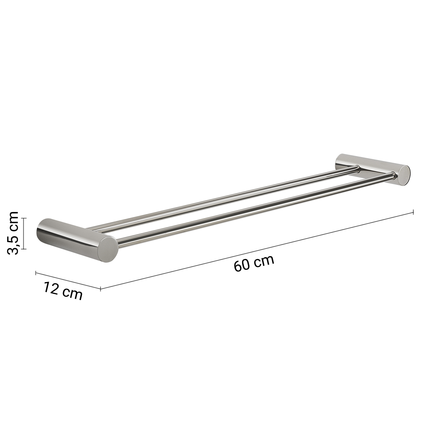gedy-ande-porte-serviettes-double-60-cm-chrome-mural image 2
