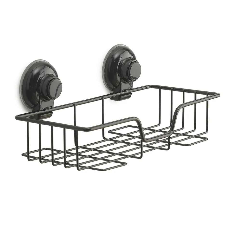 gedy-hot-porte-objets-douche-fil-noir-mat-rectangulaire image 1