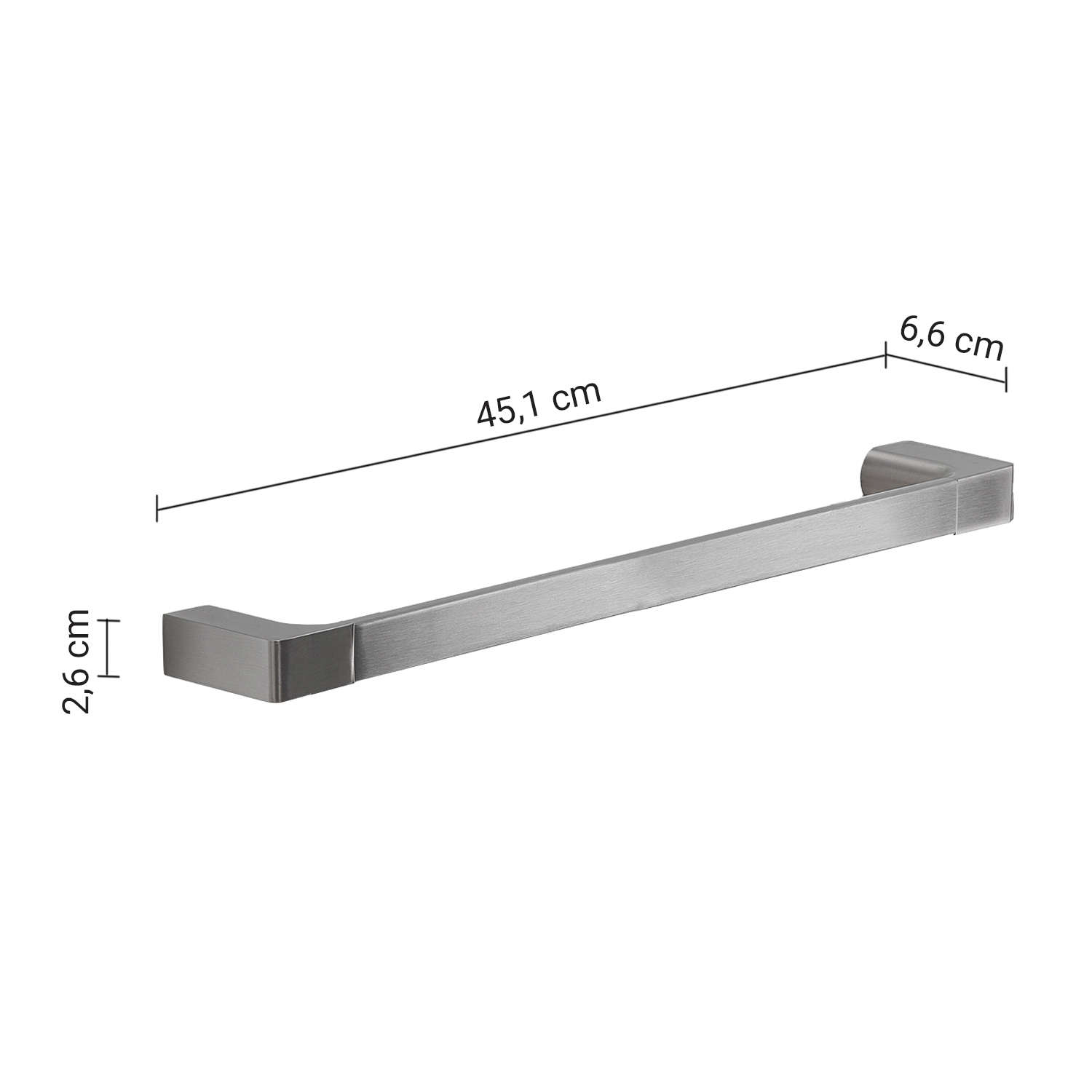 gedy-pirenei-porte-serviettes-45-cm-nickel-bross image 2