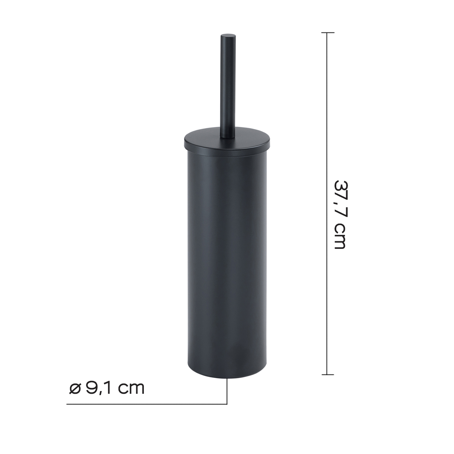gedy-flip-porte-brosse-wc-noir-mat image 2