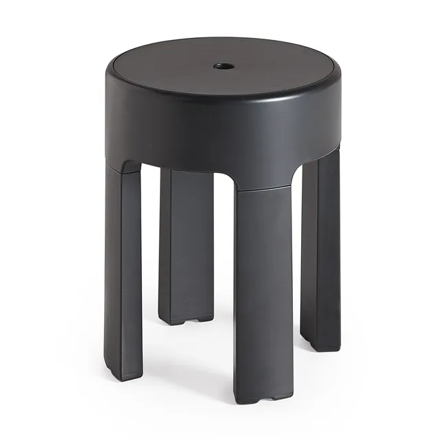 gedy-newbox-tabouret-salle-de-bain-noir-mat image 1