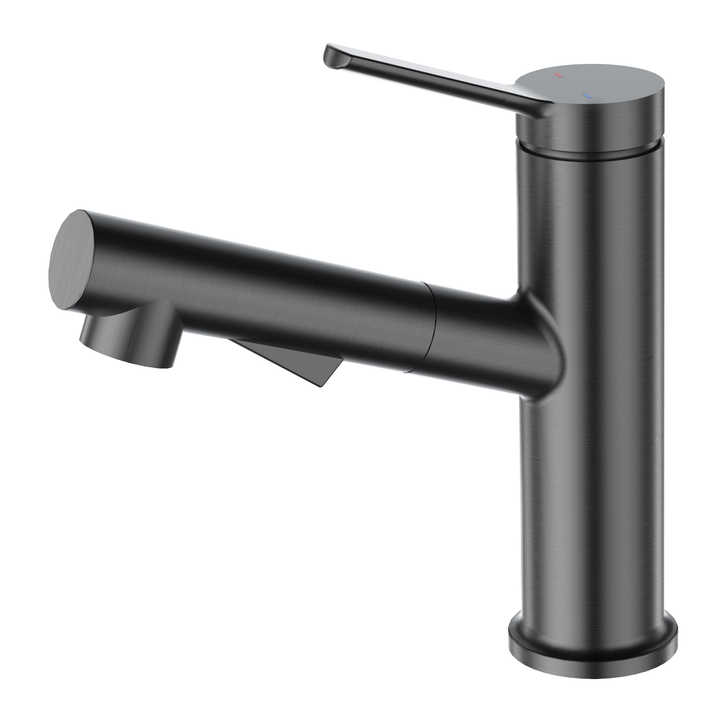 hudor-pernesse-robinet-lavabo-gun-metal-douchette-laiton image 1