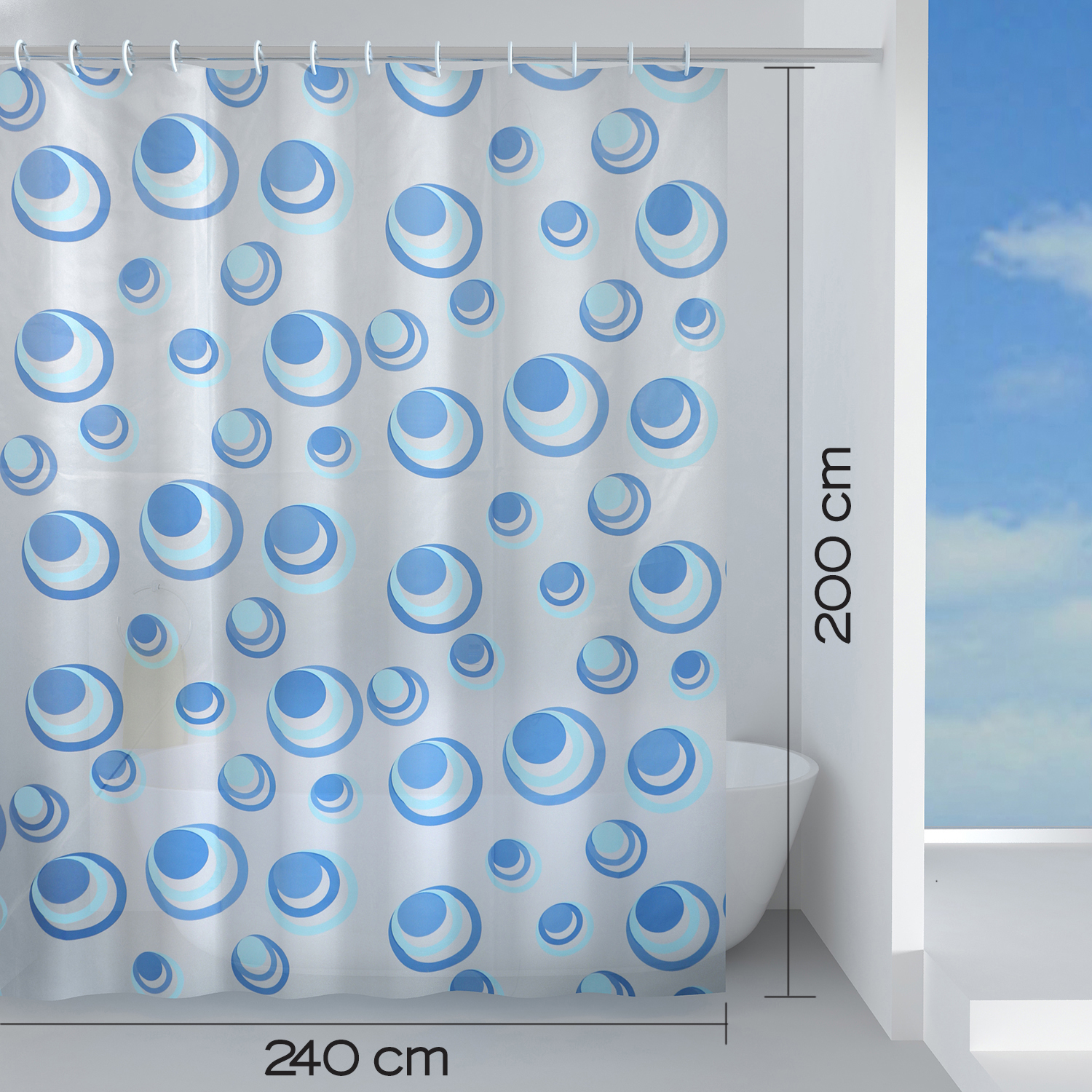 gedy-orbita-rideau-douche-240x200-cm-bleu-ciel image 2
