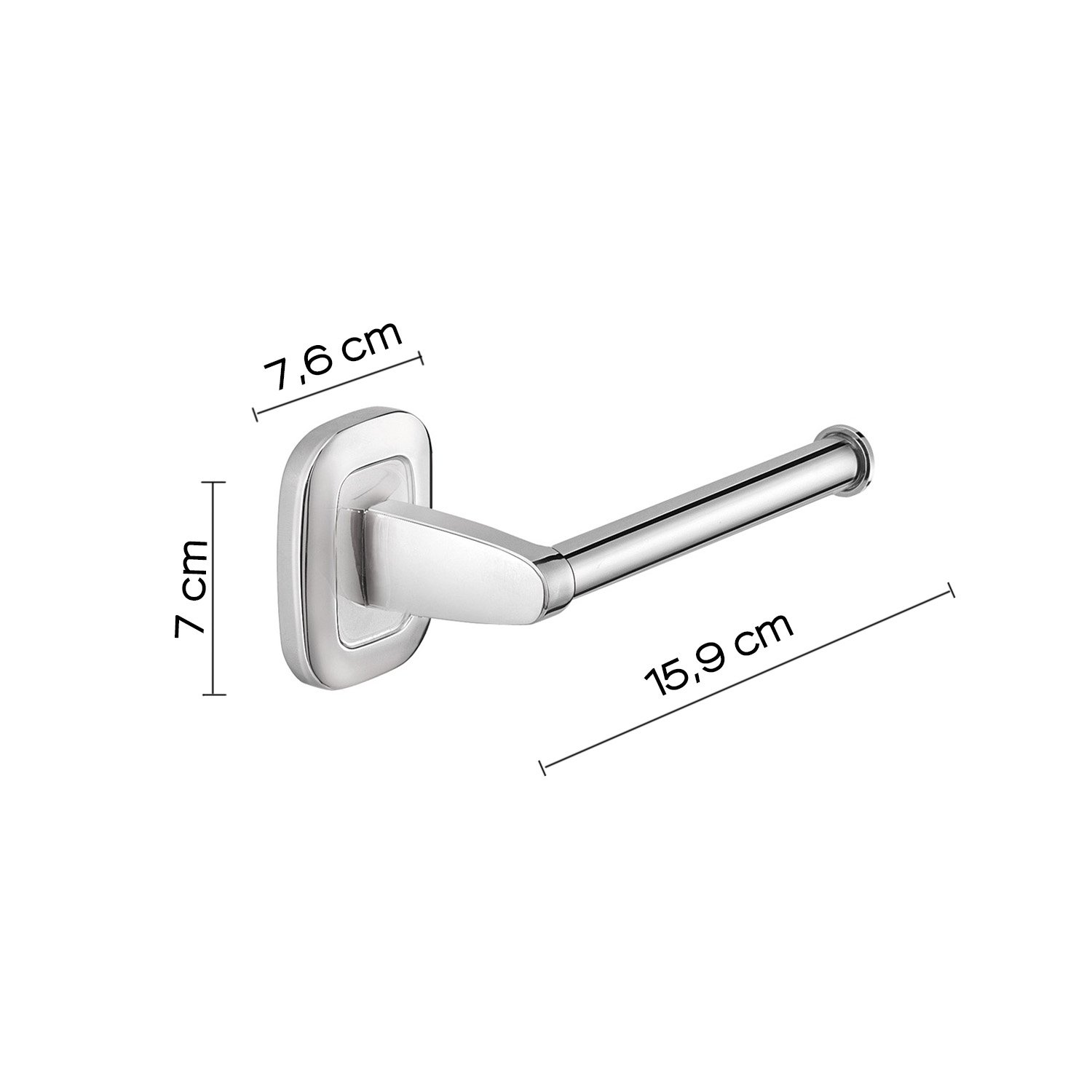 gedy-everest-porte-rouleau-mural-chrome image 2