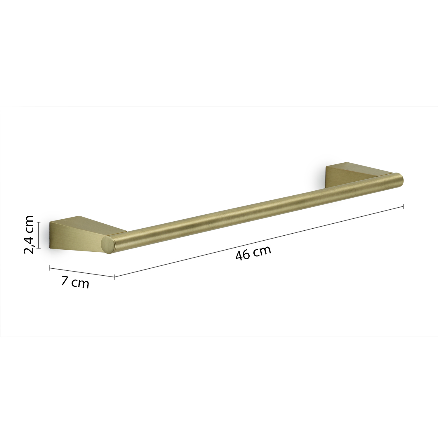 gedy-tonale-porte-serviette-45-cm-or-mat image 2