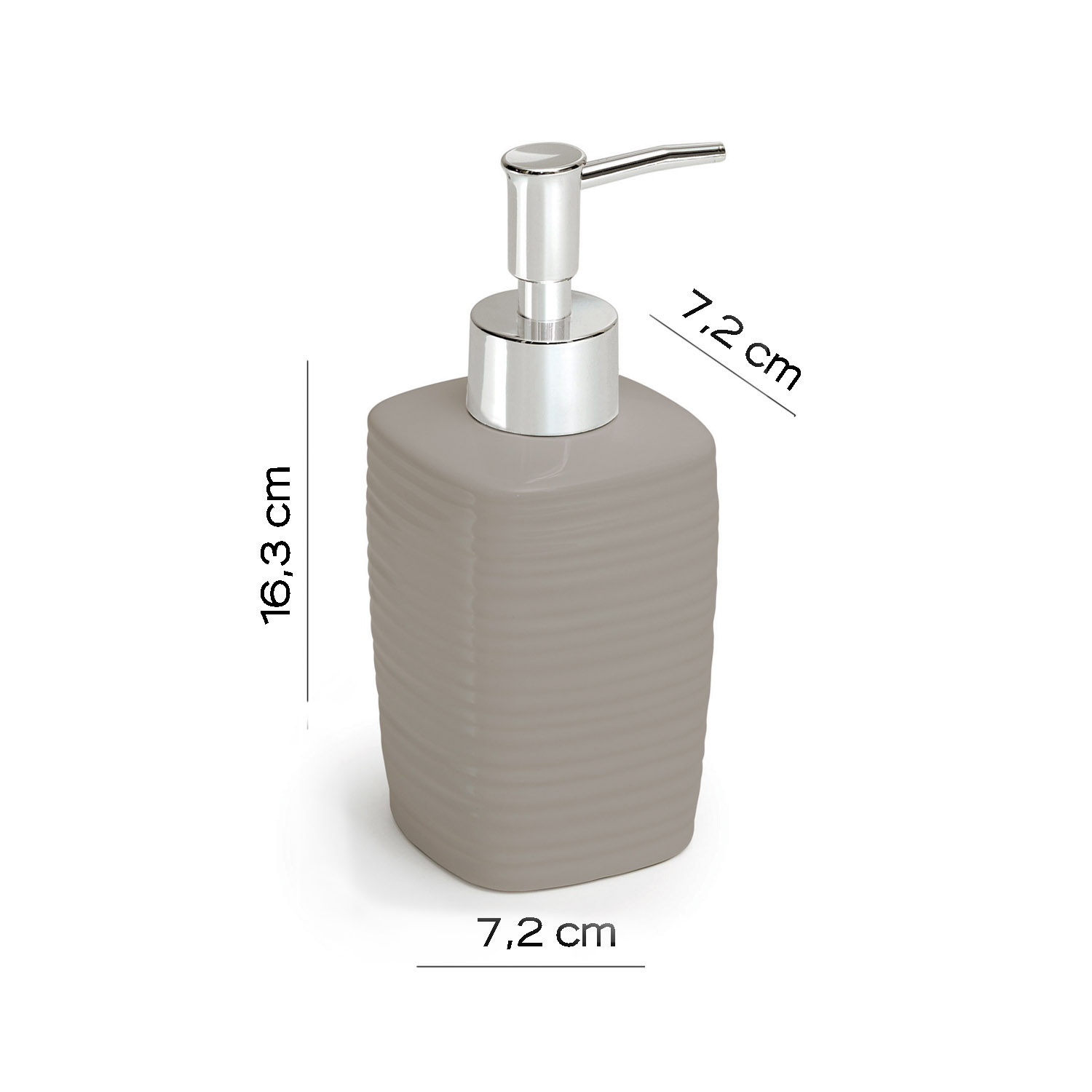 gedy-kelly-distributeur-savon-gris-poser-2 image 2