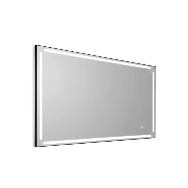 gedy-paul-miroir-140x80-cadre-noir-mat image 1