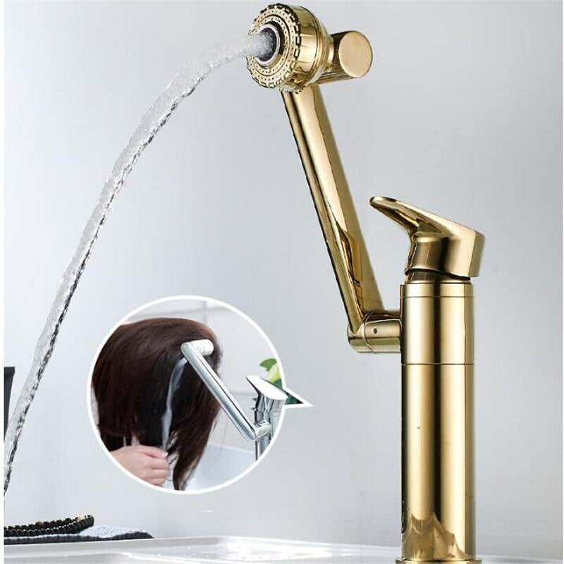 hudor-scamandre-robinet-lavabo-dor-bross-t-te-modulable image 4