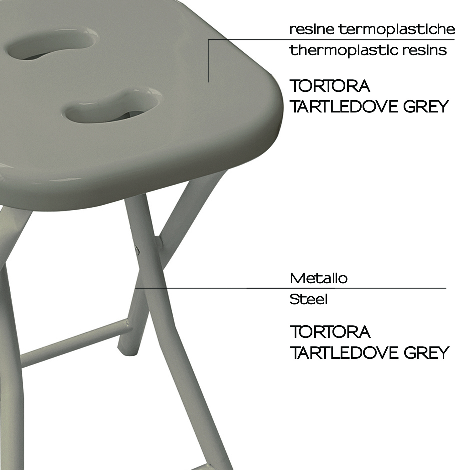 gedy-co76-tabouret-repliable-salle-de-bain-gris-tourterelle image 4