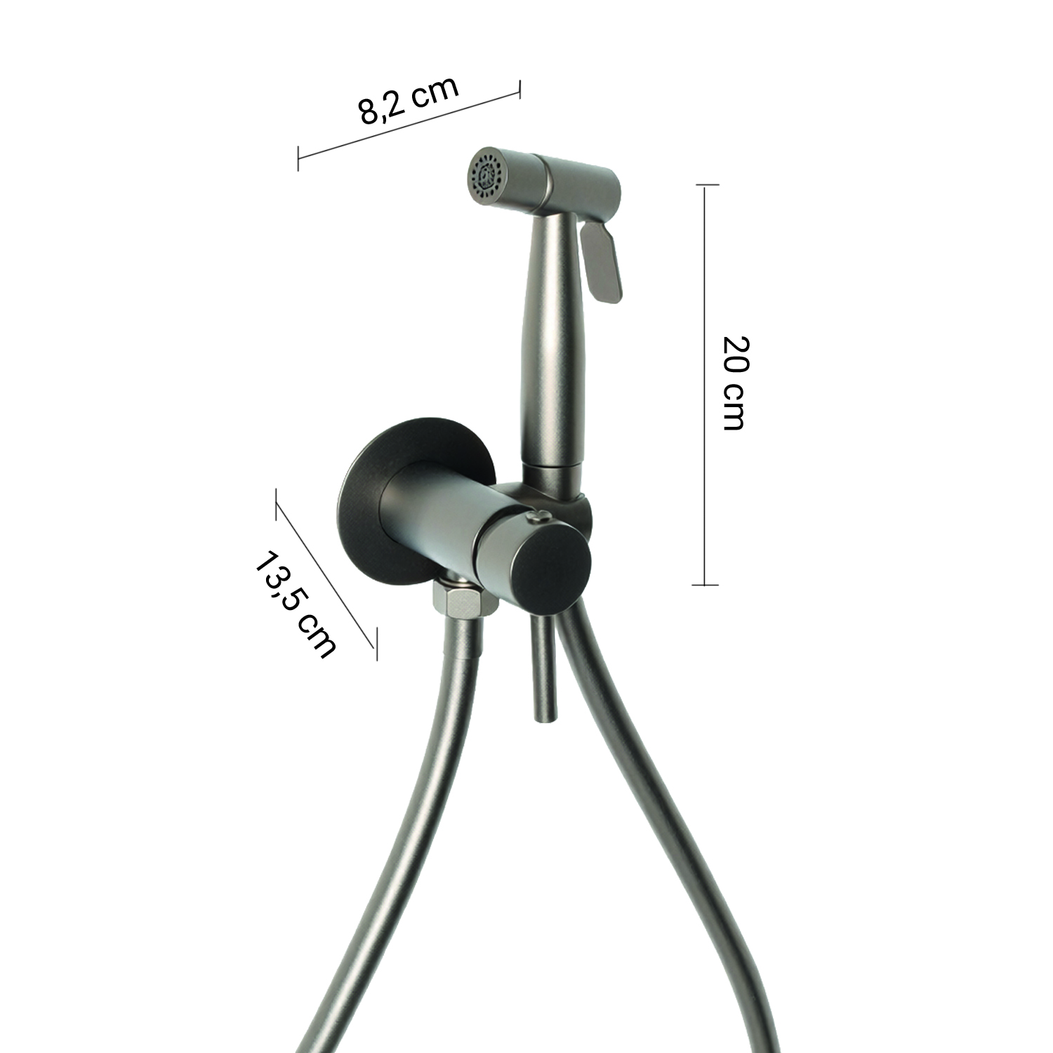 gedy-garda-mitigeur-douche-avec-douchette-gun-metal image 2