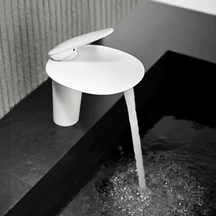hudor-argolide-9003-robinet-lavabo-blanc-mat-laiton image 4