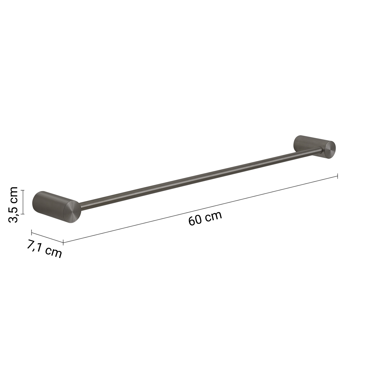 gedy-ande-porte-serviettes-60-cm-gun-metal image 2