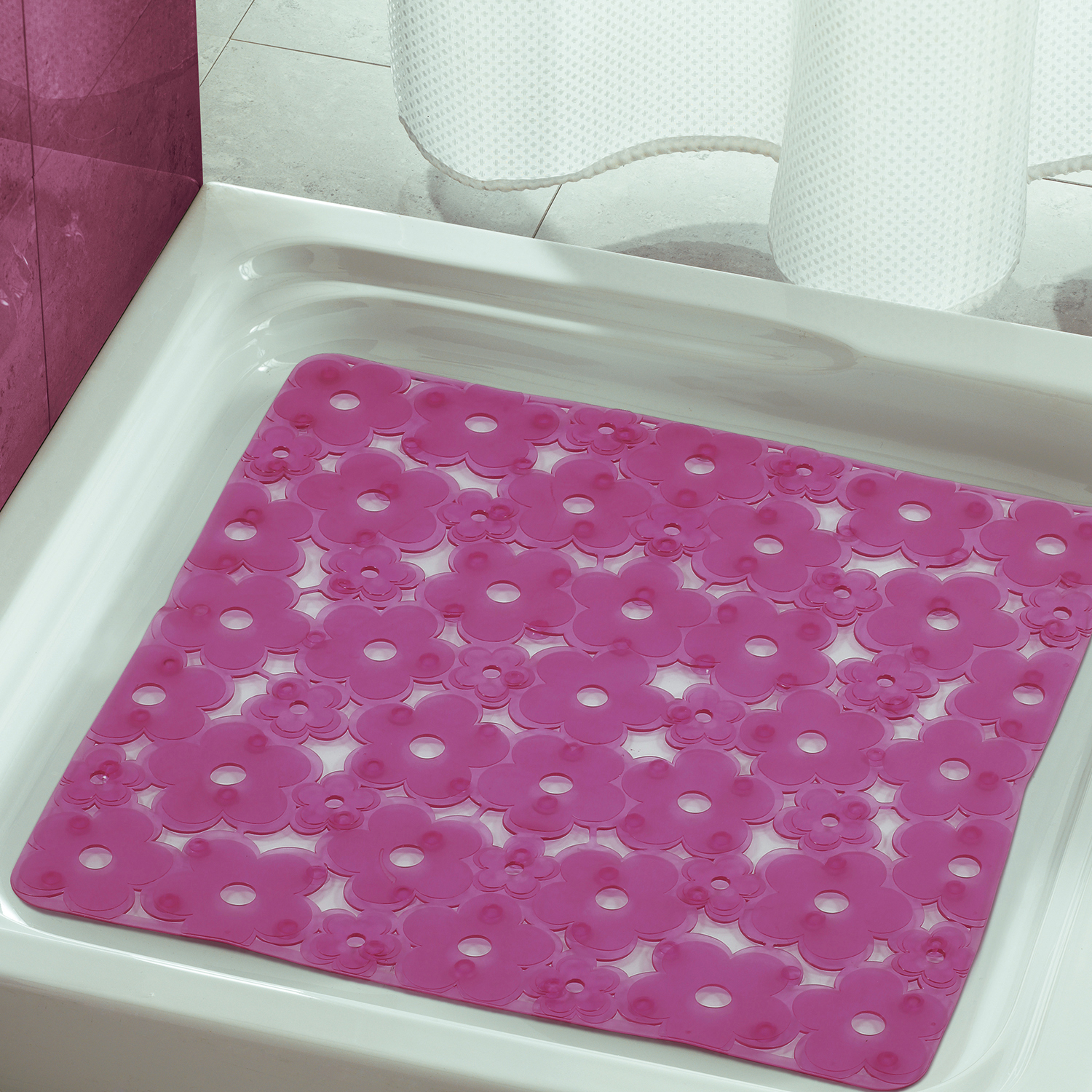 gedy-margherita-tapis-de-douche-53x53-cm-fuchsia image 3