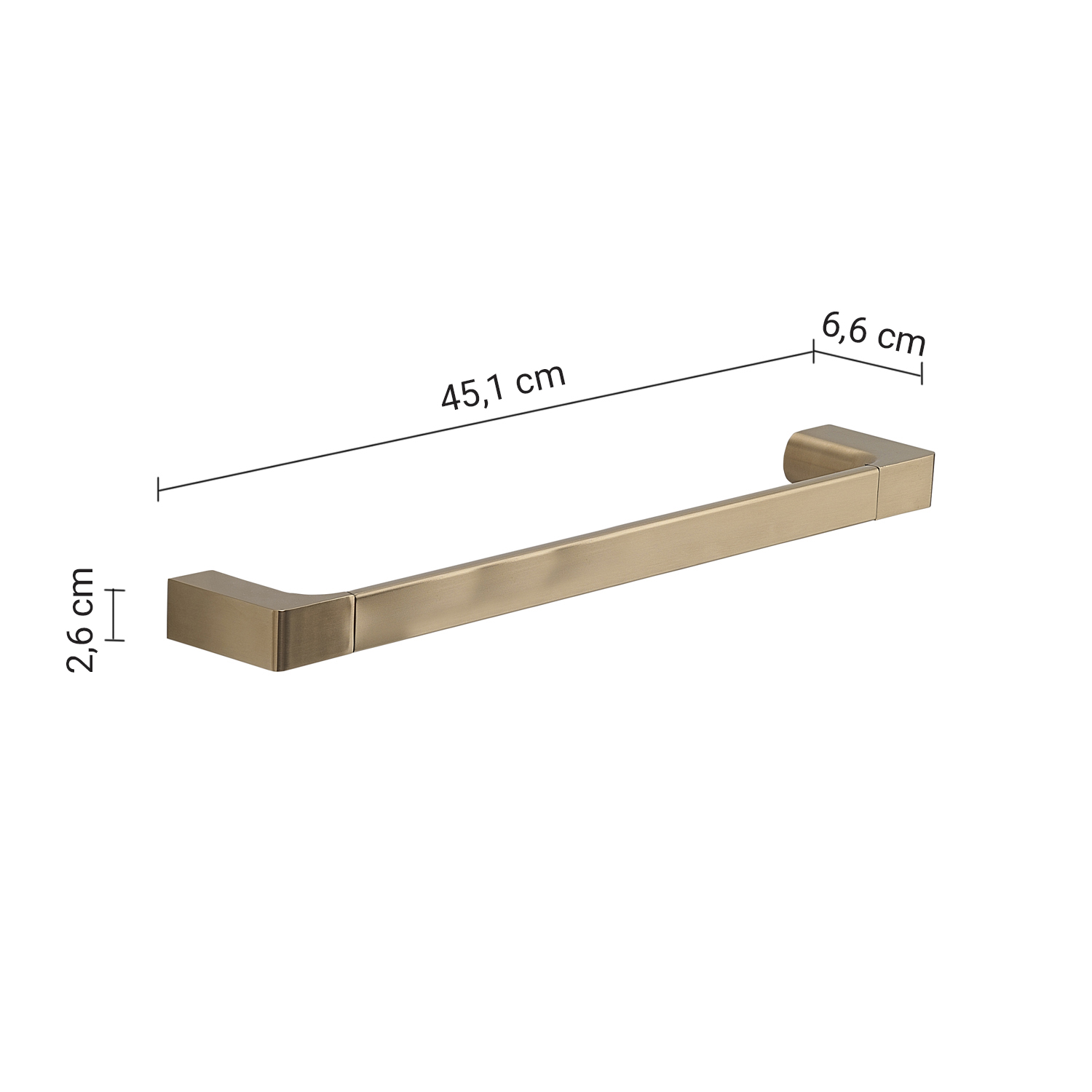 gedy-pirenei-porte-serviette-45-cm-or-mat image 2