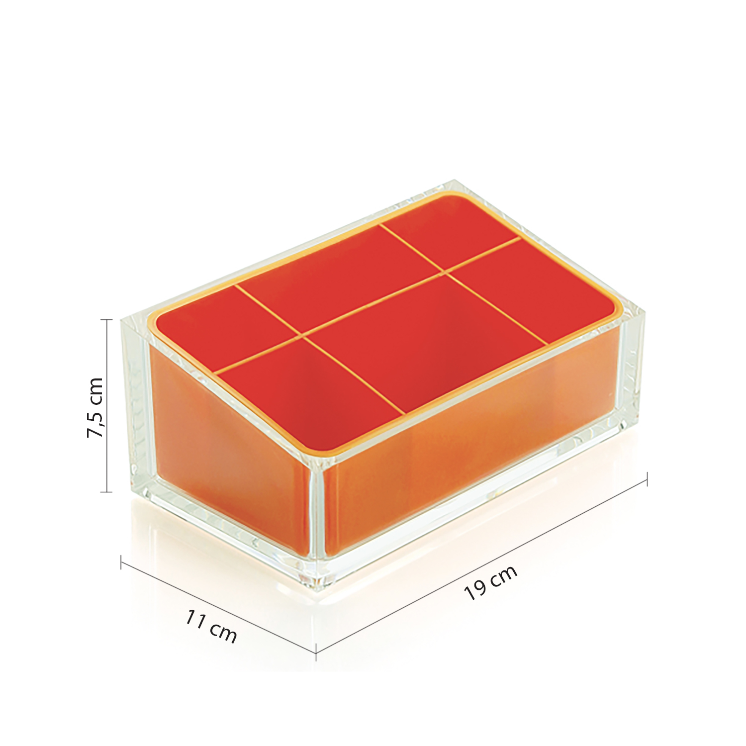 gedy-rainbow-organisateur-orange-poser image 2