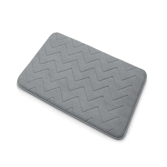gedy-mousse-tapis-bain-m-moire-de-forme-40x60-gris image 1