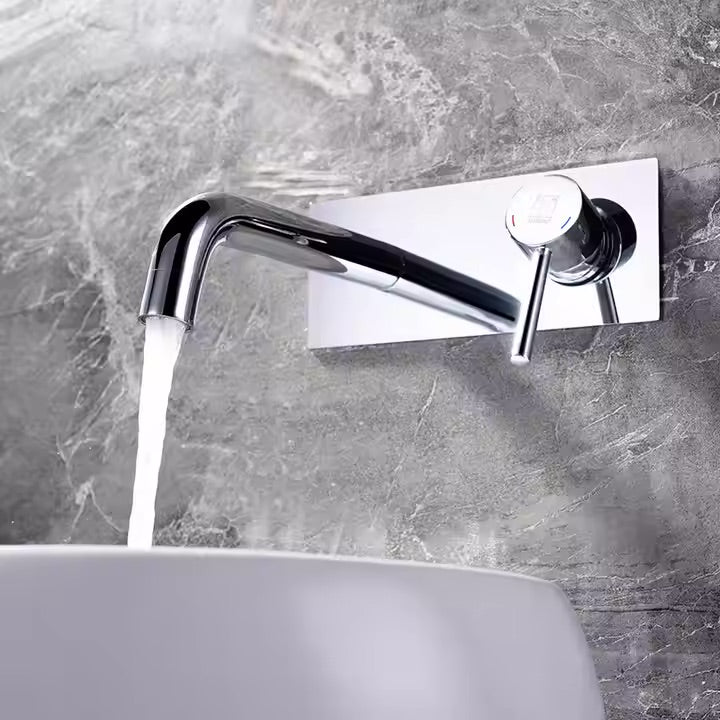 hudor-rymanthe-robinet-lavabo-mural-chrom-2-trous image 5