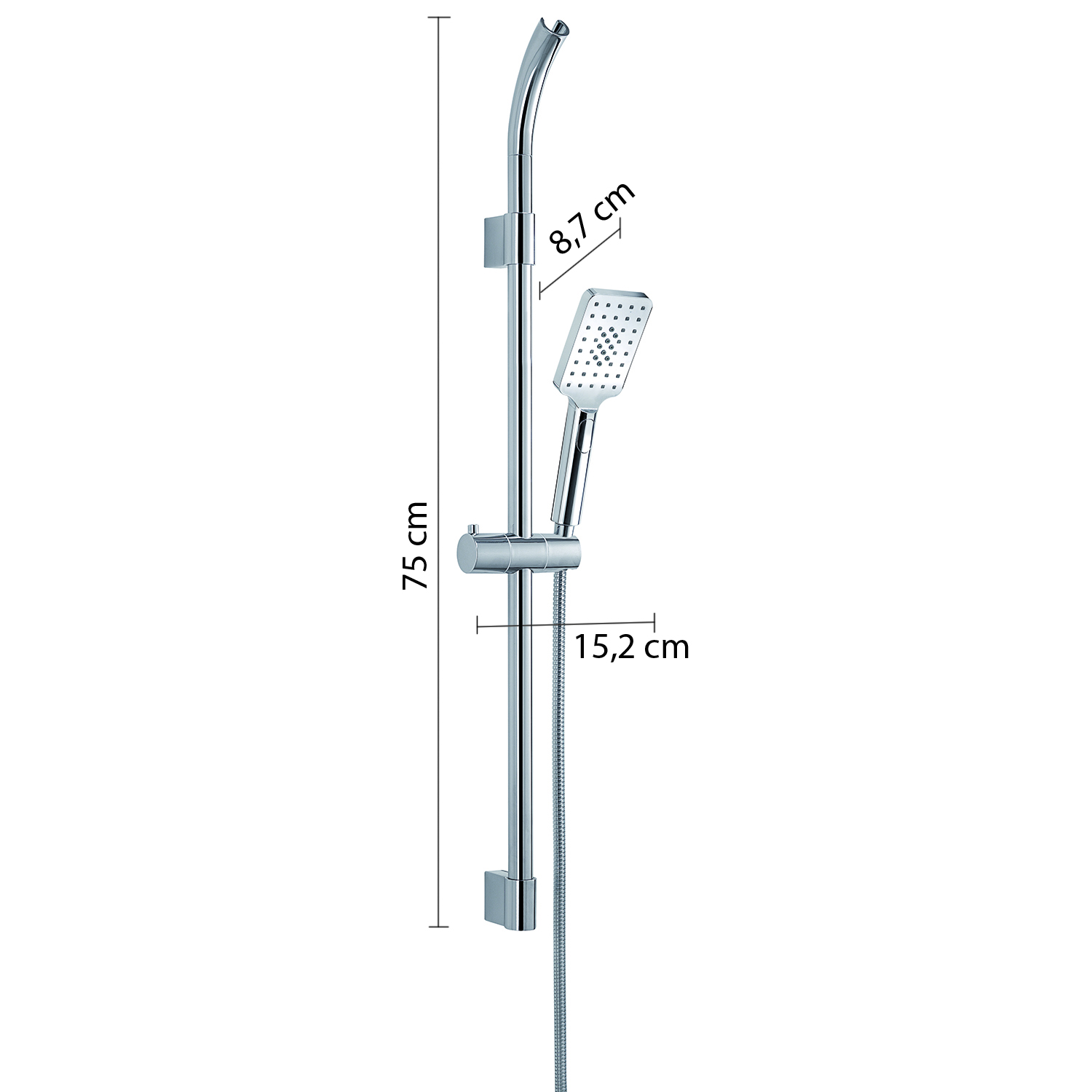 gedy-ensemble-de-douche-3-jets-chrome-r-glable image 2