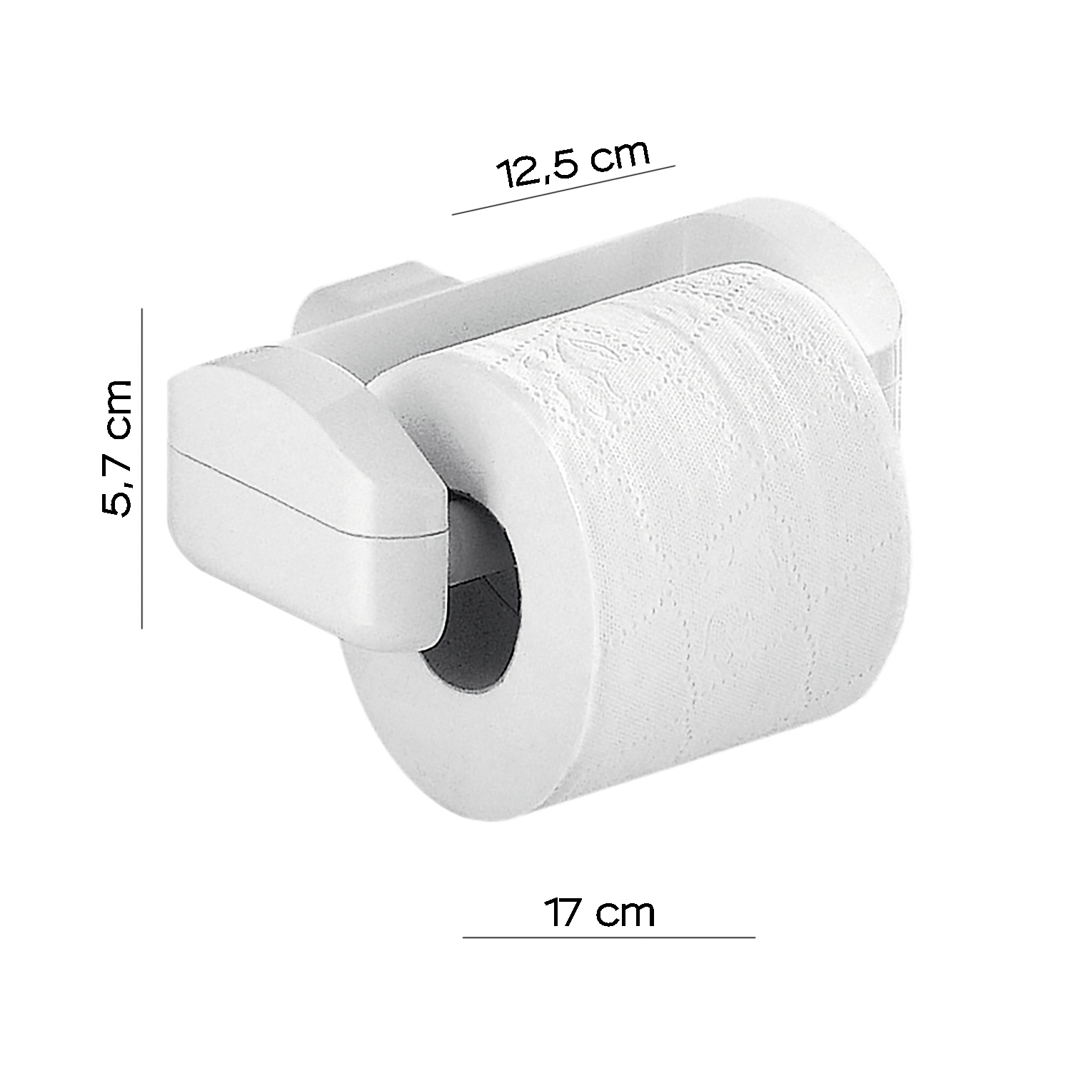gedy-2900-porte-rouleau-papier-toilette-blanc-mural image 2