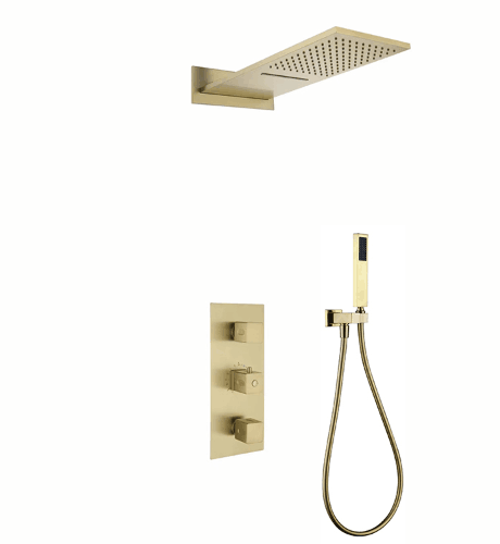 hudor-halys-sc490-douche-encastr-e-dor-bross image 1