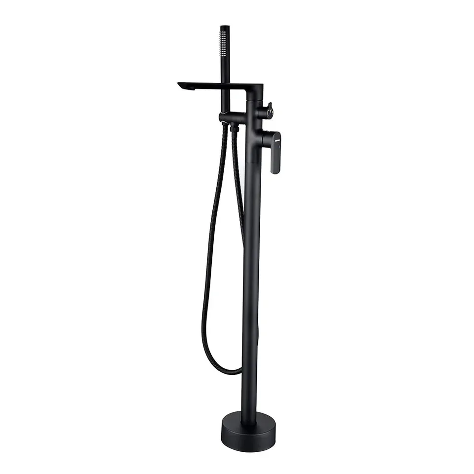 hudor-c-phise-robinet-baignoire-sur-pied-noir-mat-laiton image 1