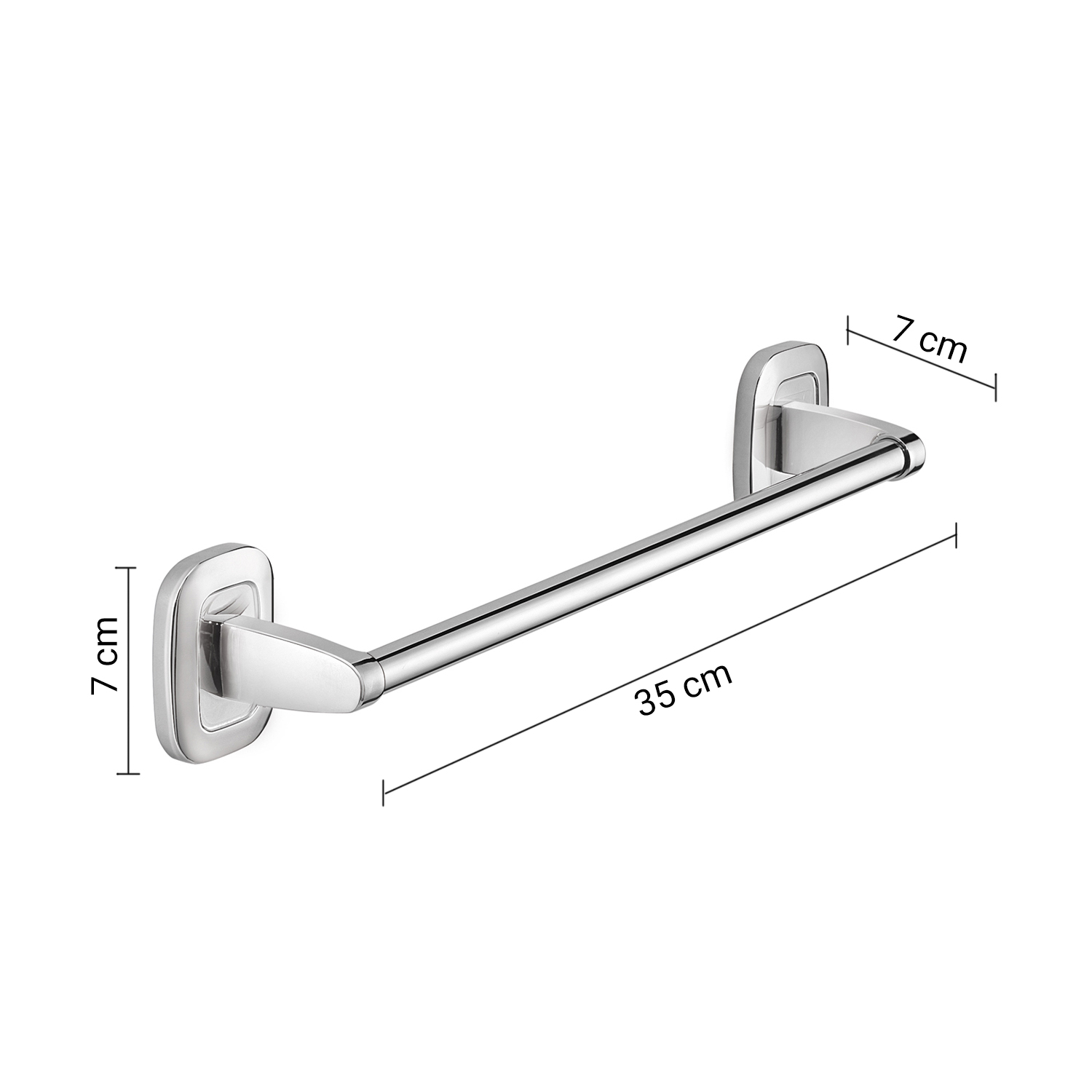 gedy-everest-porte-serviette-35-cm-chrome image 2