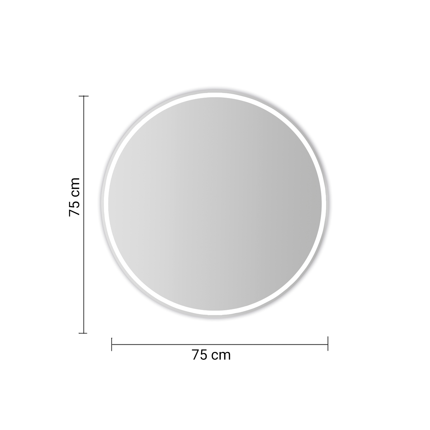 gedy-salvador-miroir-rond-75-cm-bord-poli-transparent image 2
