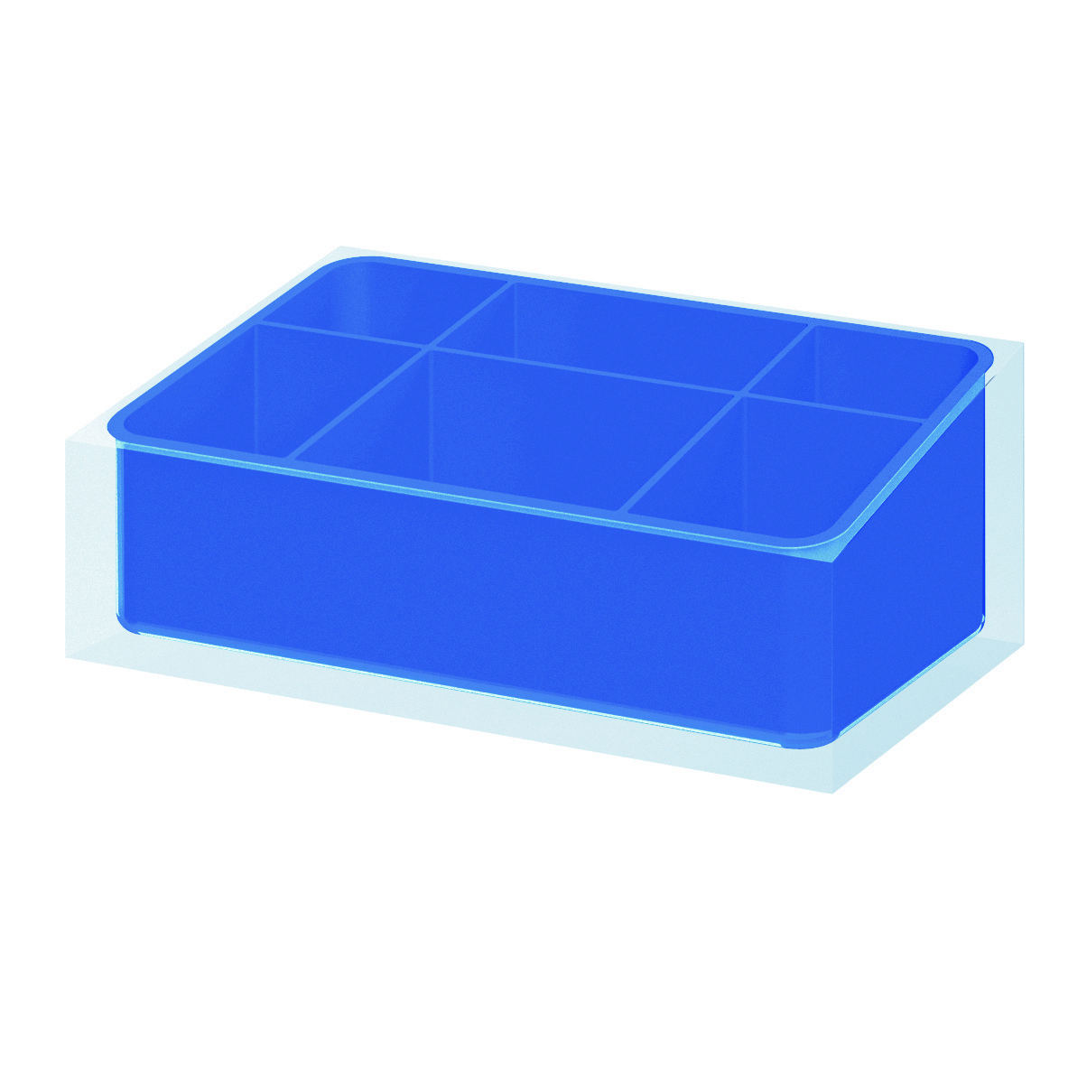 gedy-rainbow-organisateur-salle-de-bain-bleu image 1