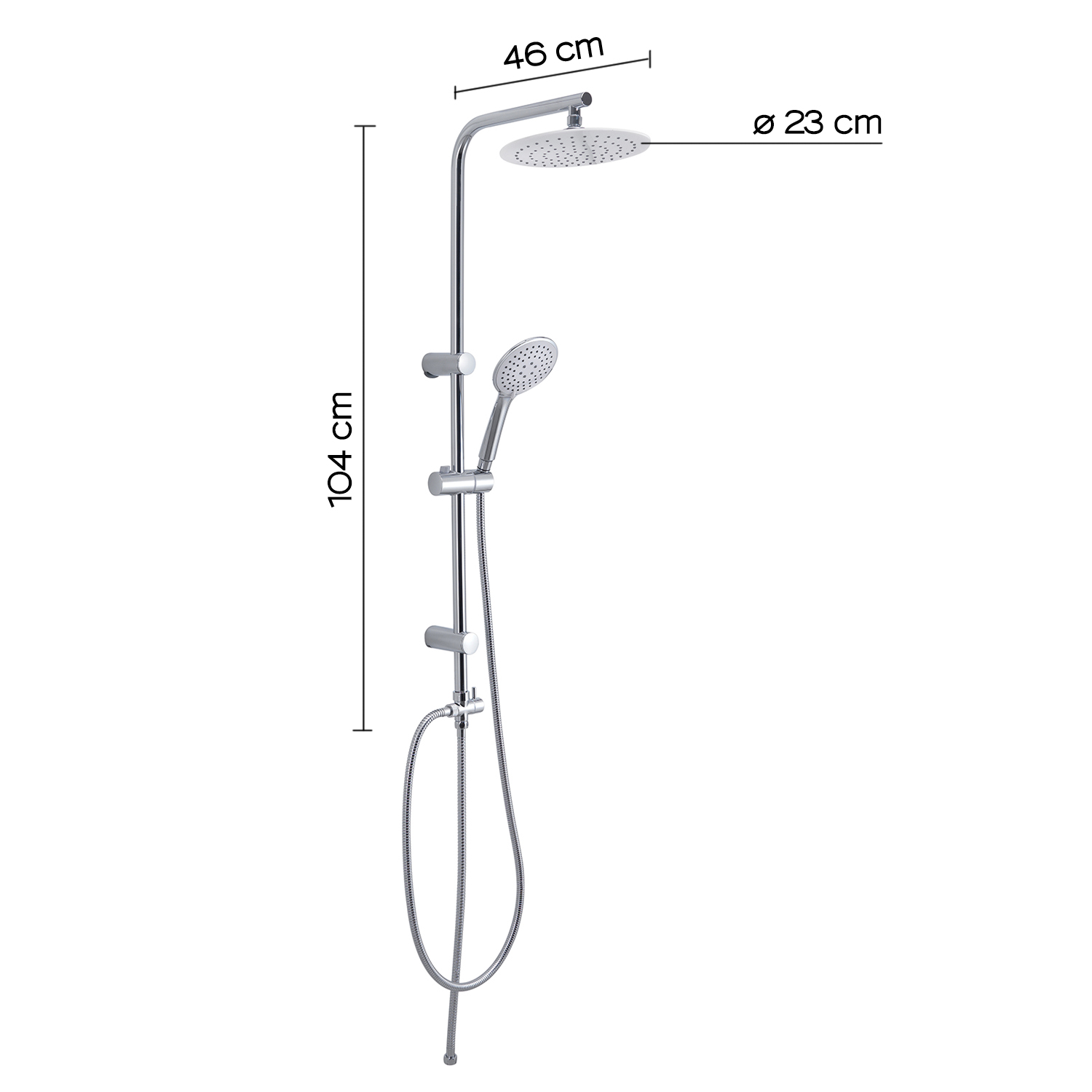 gedy-easy-01-colonne-de-douche-blanc-chrome-r-glable image 2