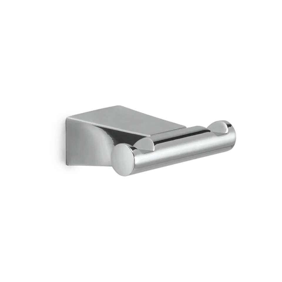 gedy-tonale-crochet-double-chrome-salle-de-bain image 1