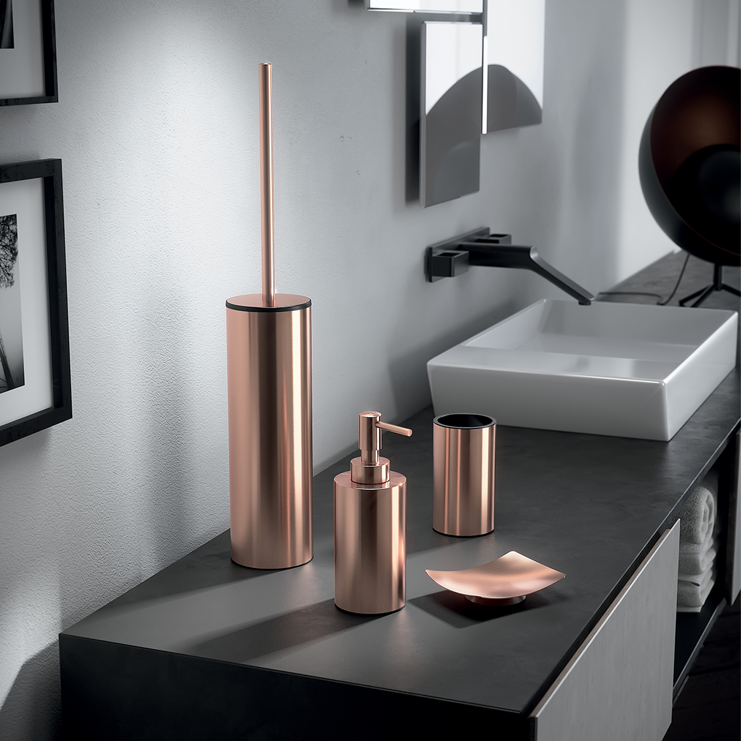gedy-elettra-porte-brosse-wc-cuivre image 3