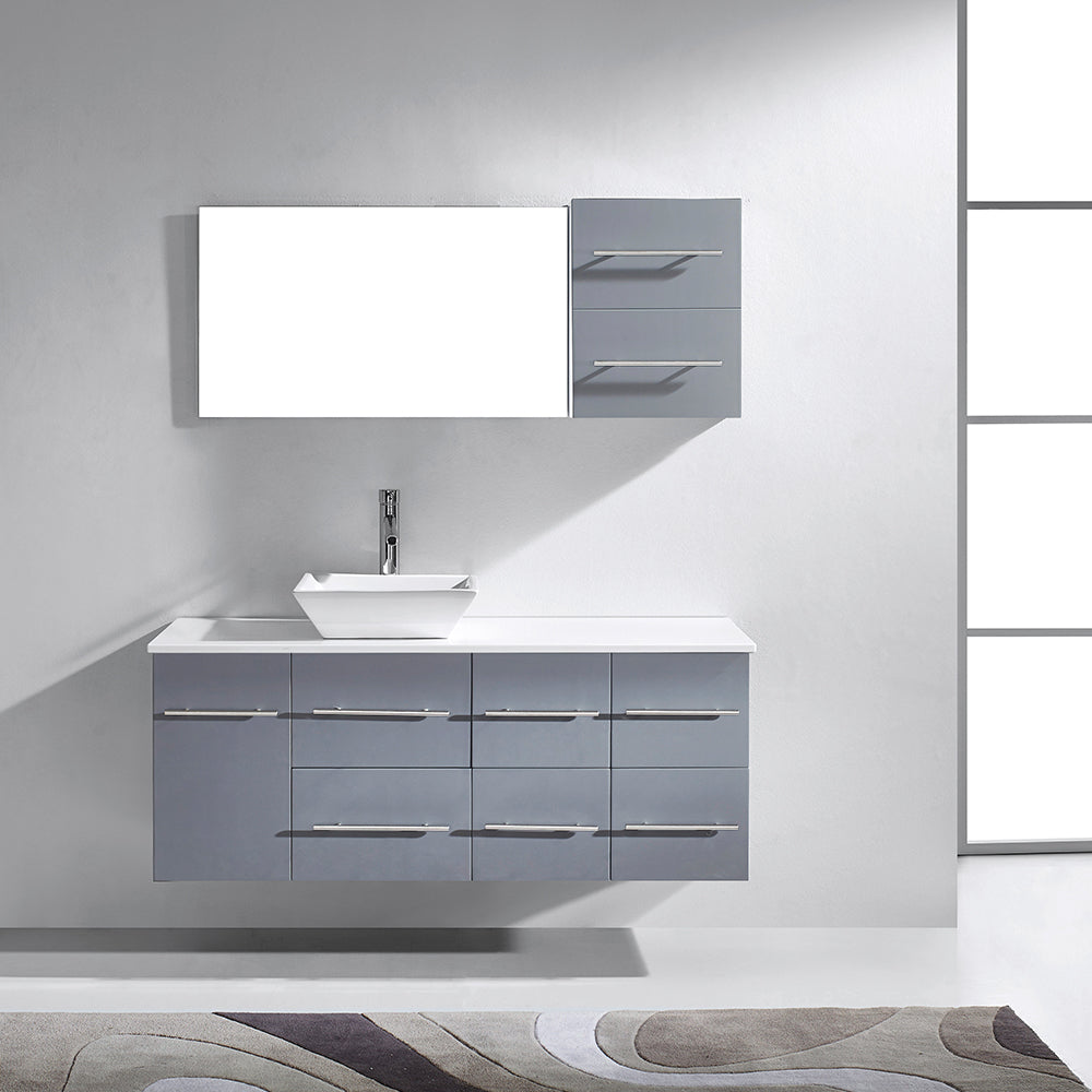 hudor-x-011-meuble-salle-de-bain-suspendu-chrom-4-tiroirs image 1