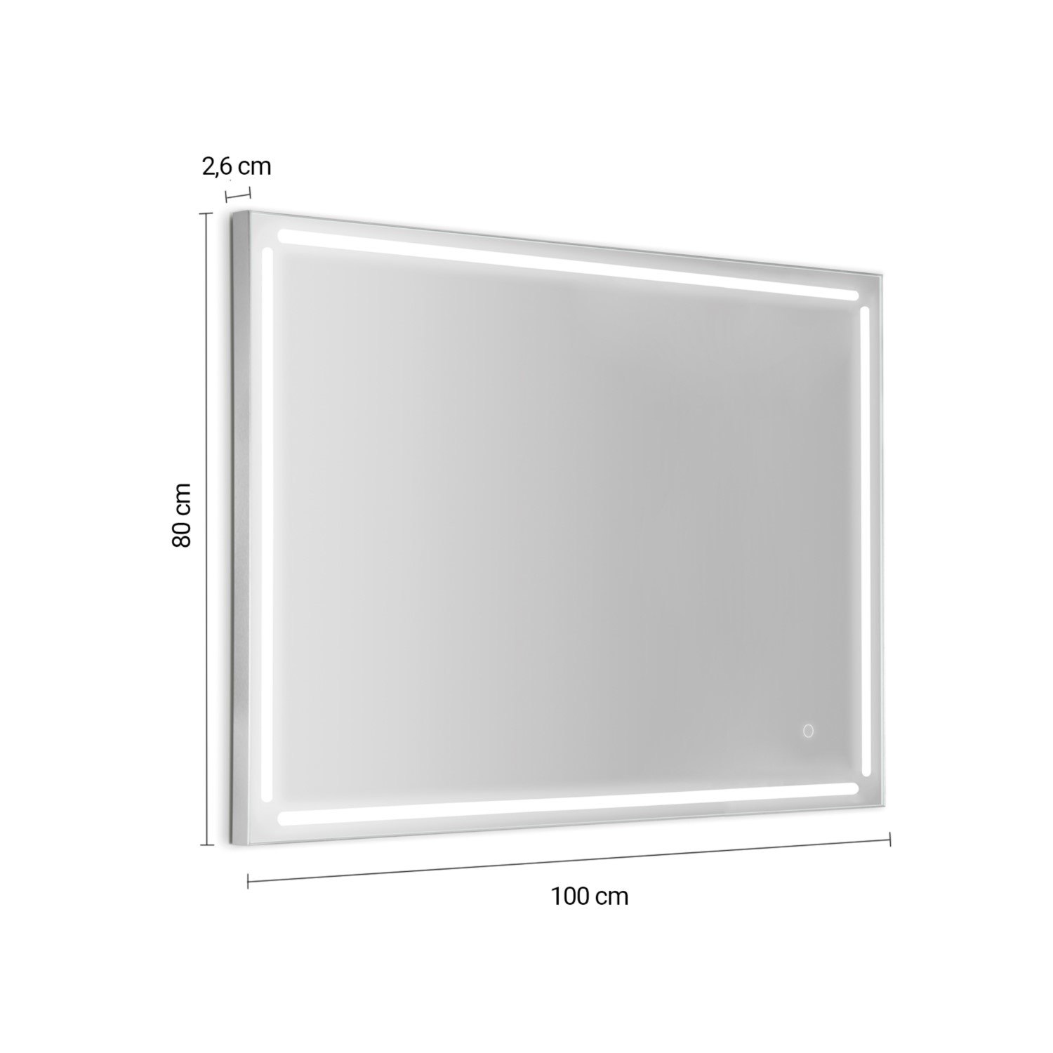 gedy-paul-miroir-100x80-cm-cadre-bross image 2