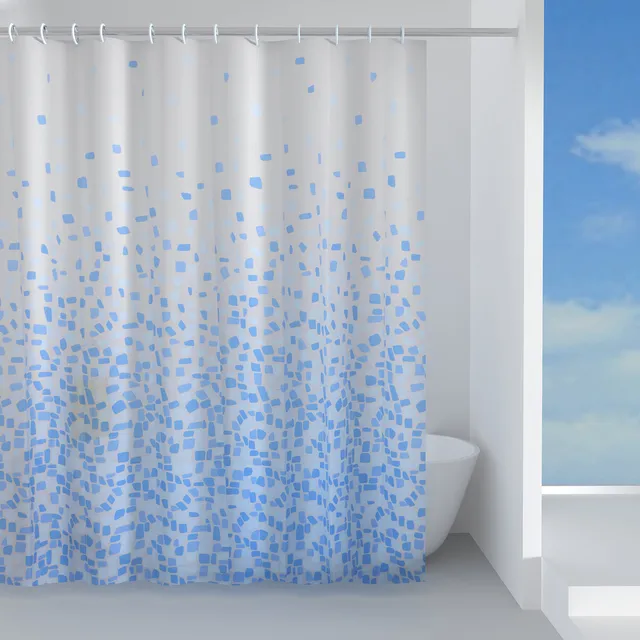 gedy-frammenti-rideau-de-douche-120x200-bleu-ciel image 1