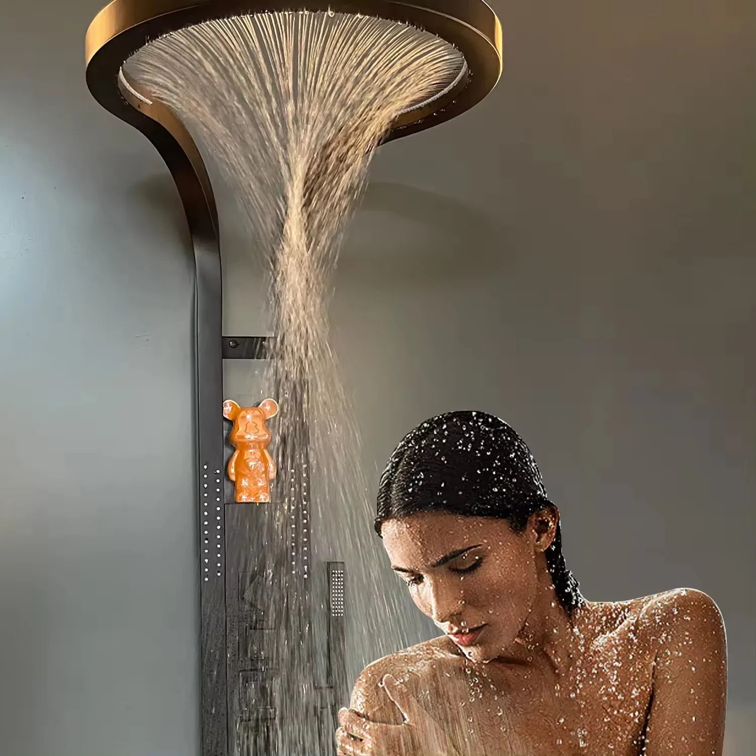 hudor-c-phise-0006-colonne-de-douche-noir-mat-led image 2