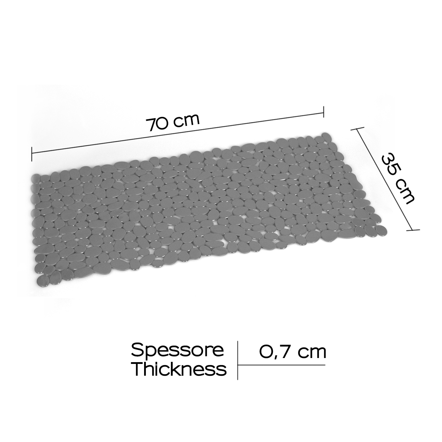 gedy-river-tapis-de-baignoire-antid-rapant-gris-35-70-cm image 2