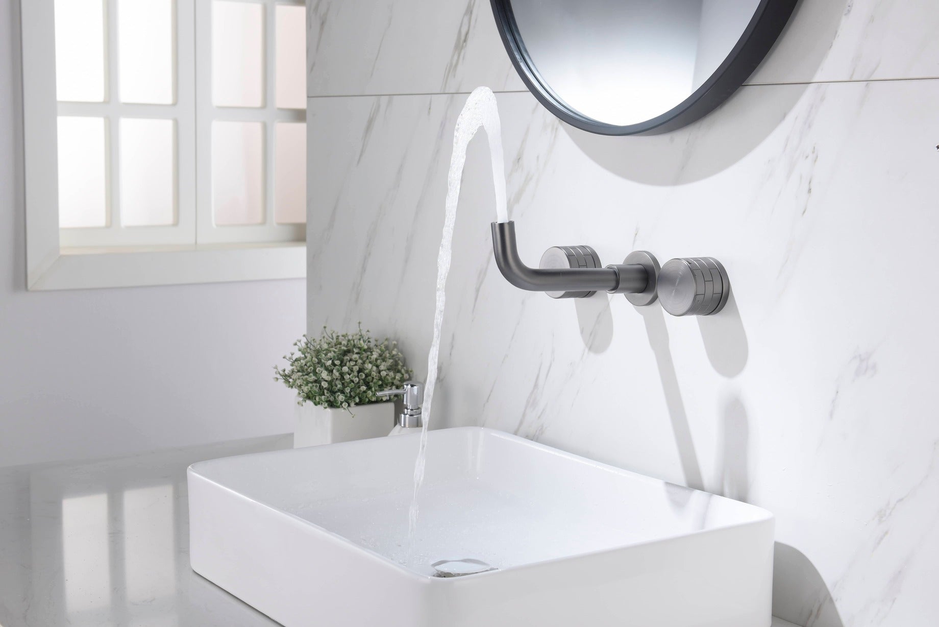 hudor-pernesse-robinet-lavabo-mural-gunmetal-3-trous image 3