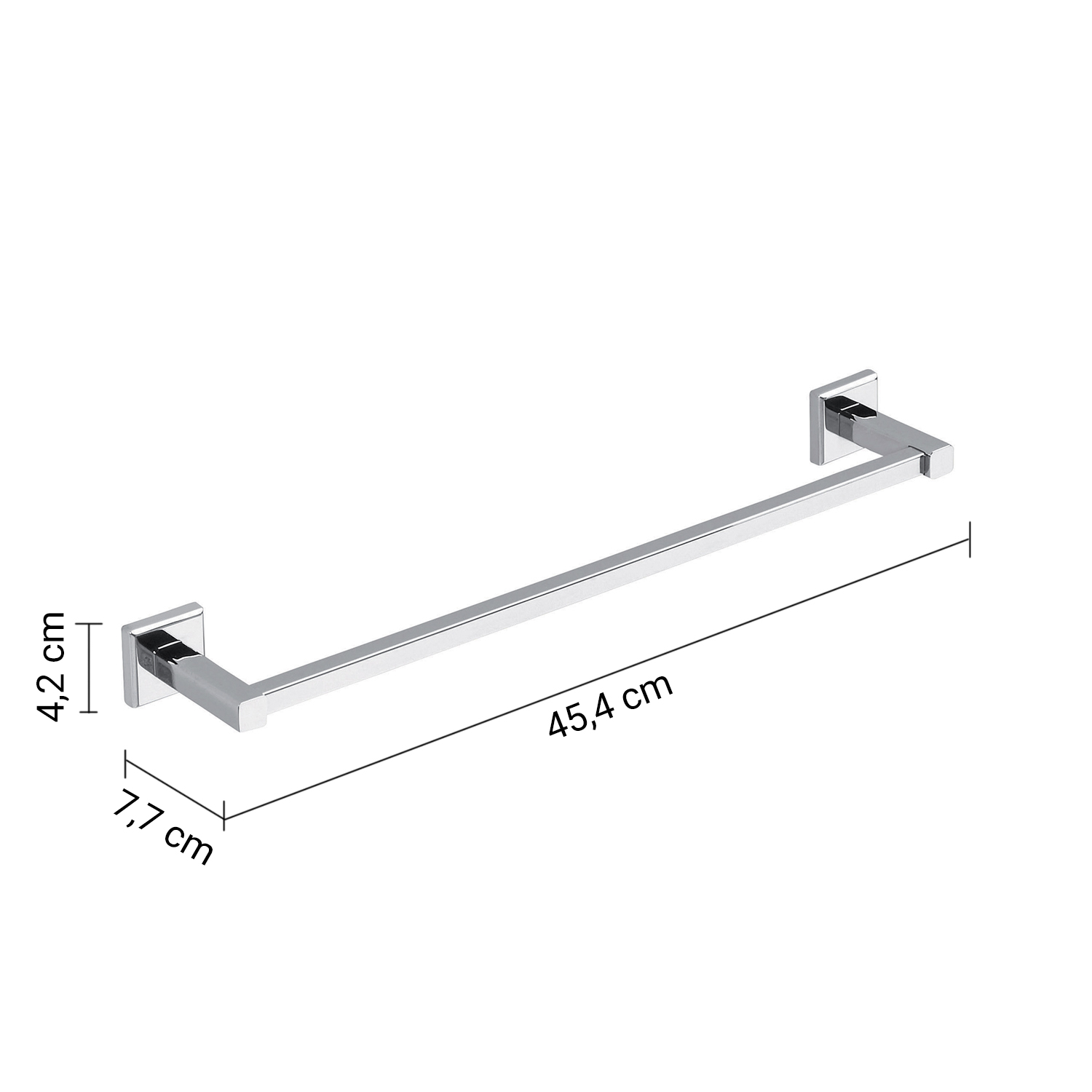 gedy-colorado-barre-porte-serviette-chrome-45-cm image 2