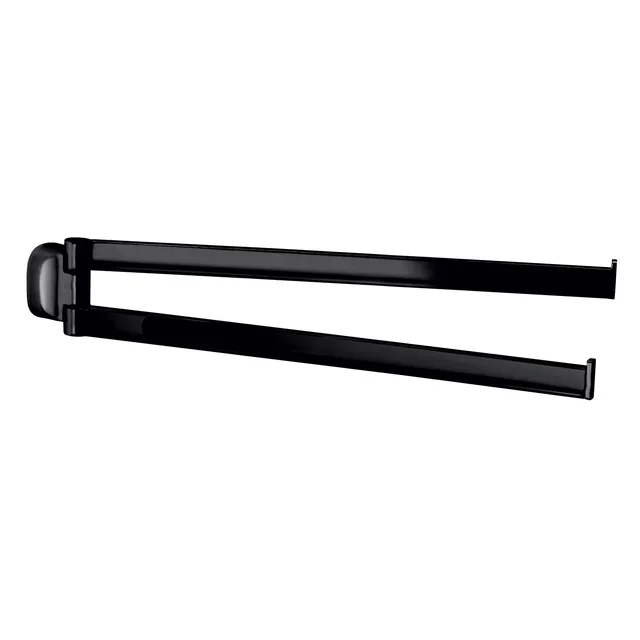 gedy-stelvio-porte-serviette-r-glable-noir-mat image 1