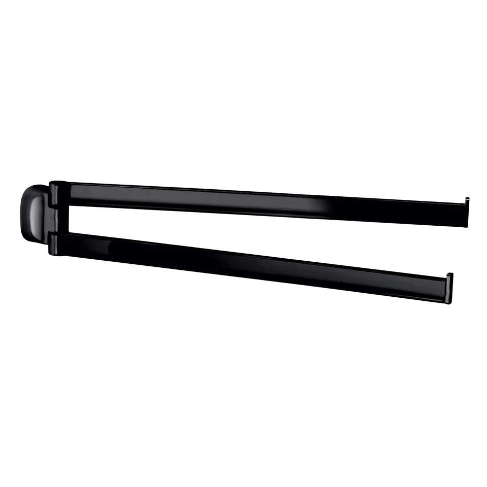 gedy-stelvio-porte-serviette-r-glable-noir-mat image 1
