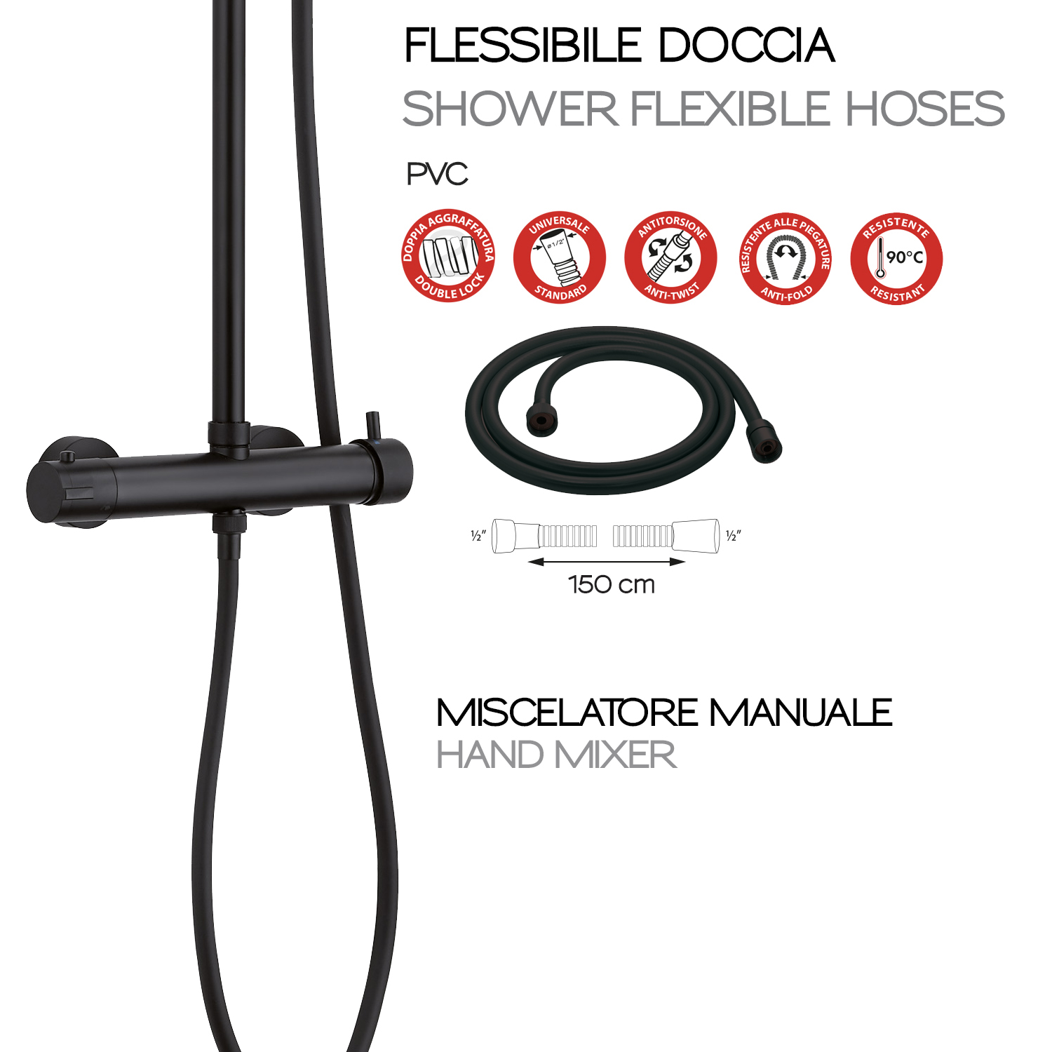 gedy-star-plus-01-colonne-de-douche-noir-mat image 5