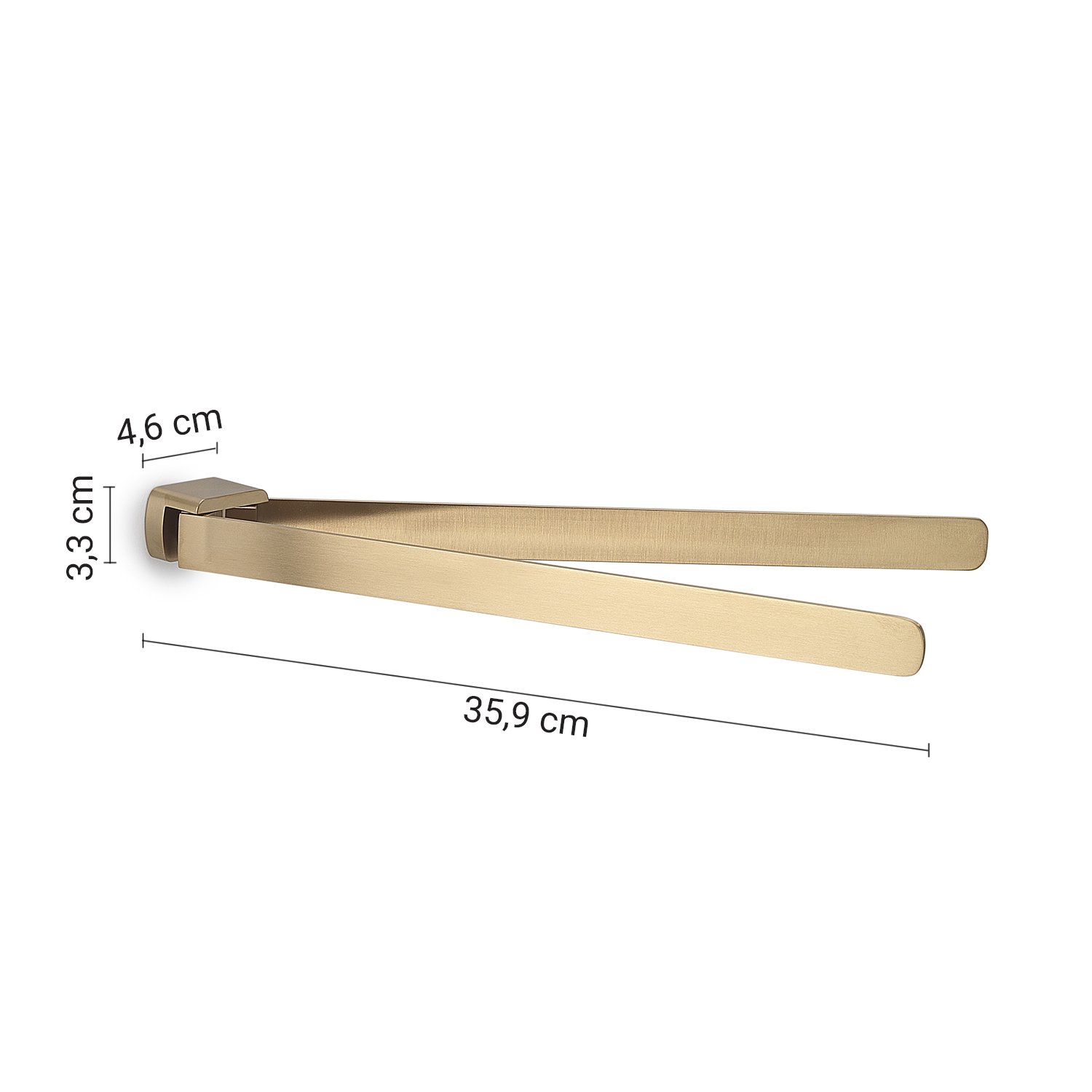 gedy-pirenei-porte-serviette-r-glable-or-mat image 2