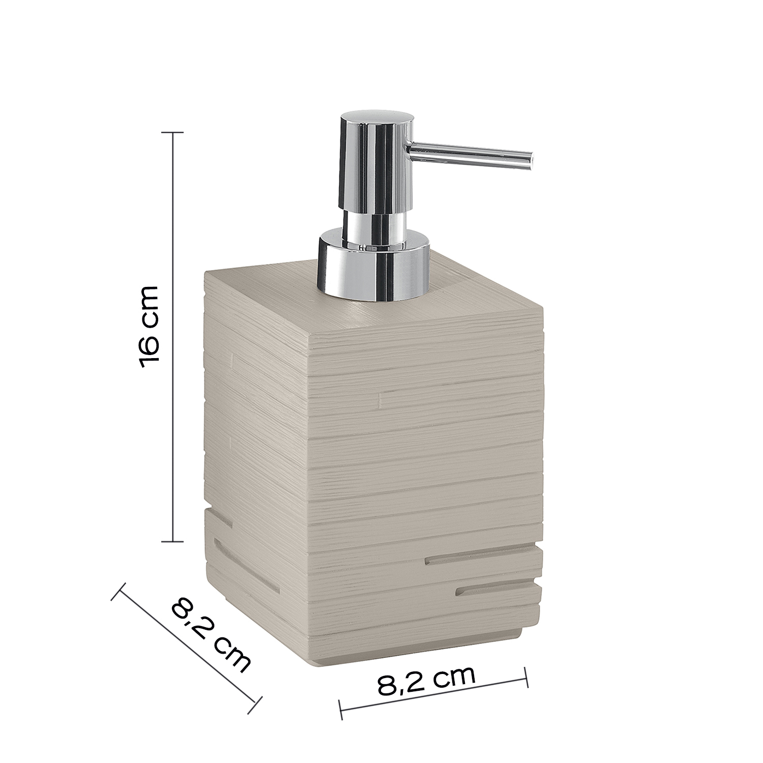 gedy-quadrotto-distributeur-savon-gris-poser image 2