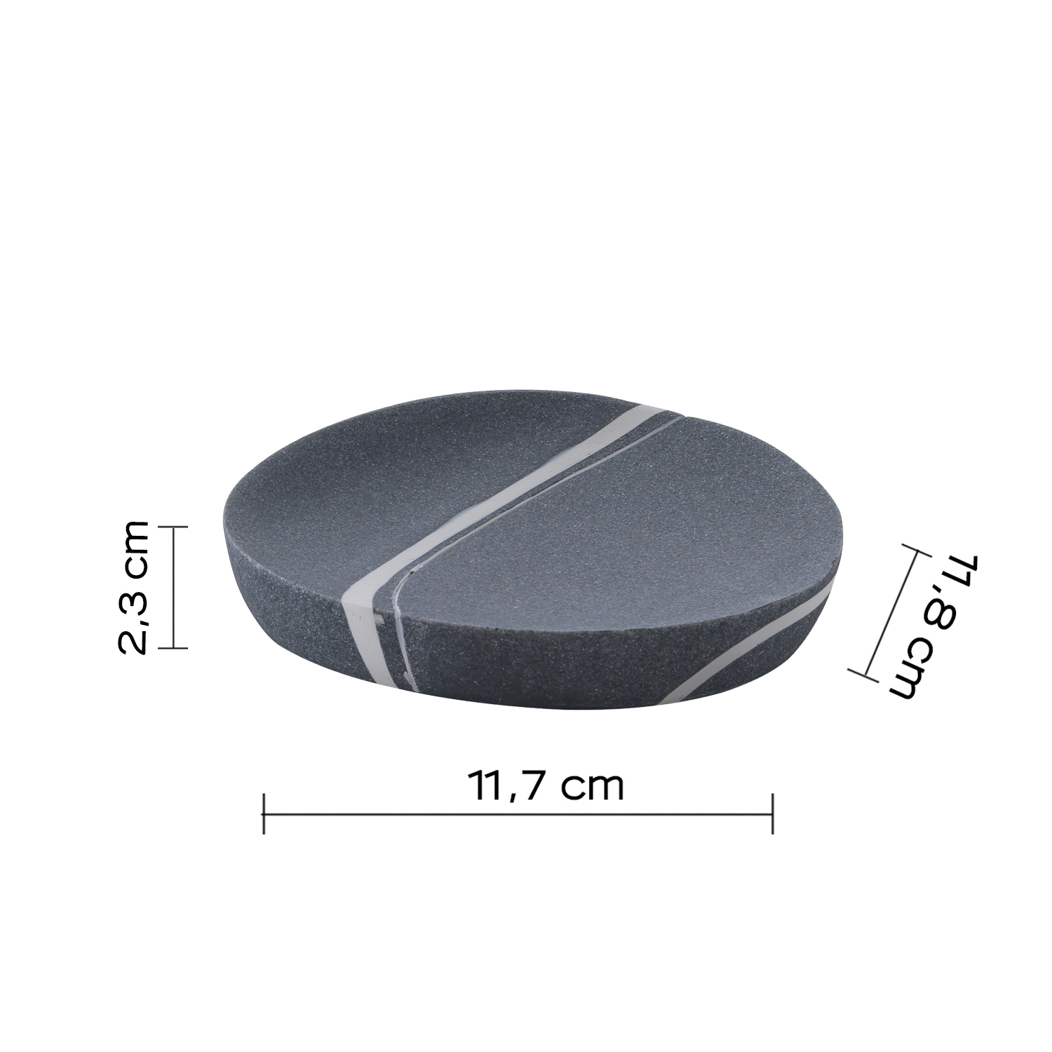 gedy-yvonne-porte-savon-gris-poser image 2
