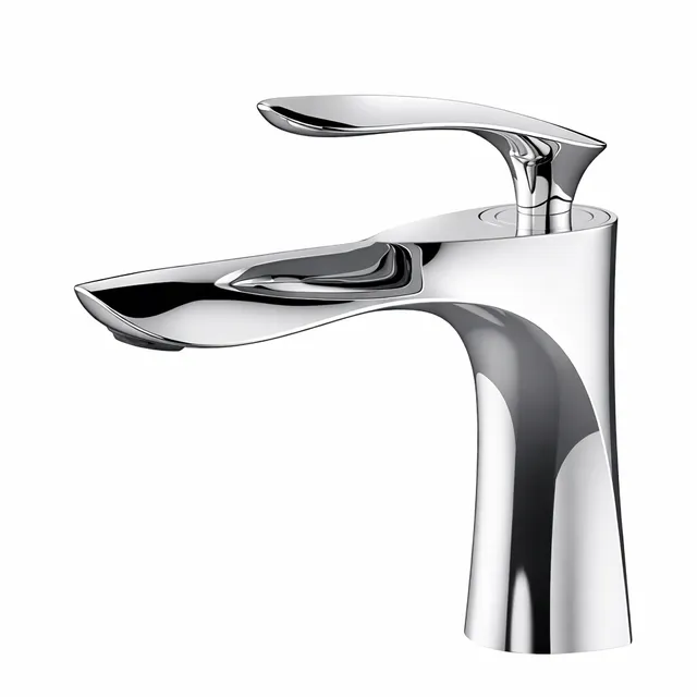 hudor-erymanthe-robinet-lavabo-chrom-laiton-eco image 1